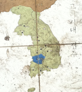 Korean Map on Tile